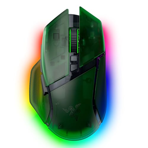 Razer Basilisk V3 Pro 35K Phantom Green Edition - Anpassbare kabellose ergonomische RGB-Gaming-Maus - optischer 35K DPI Sensor (4-Wege-Scrollrad, 13 anpassbare Tasten) Phantom Green Bild 1
