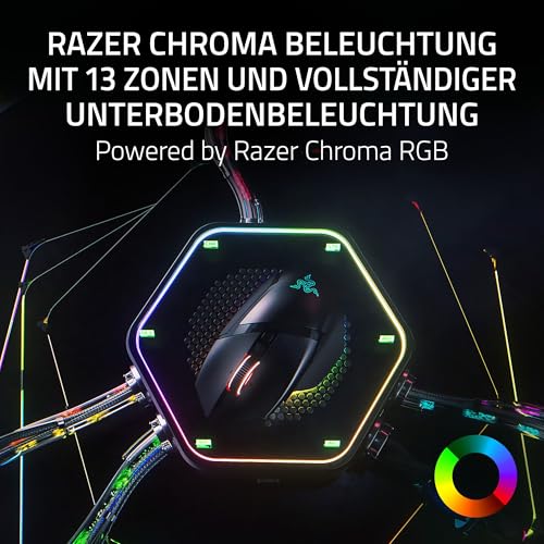 Razer Basilisk V3 Pro 35K Phantom Green Edition - Anpassbare kabellose ergonomische RGB-Gaming-Maus - optischer 35K DPI Sensor (4-Wege-Scrollrad, 13 anpassbare Tasten) Phantom Green Bild 6