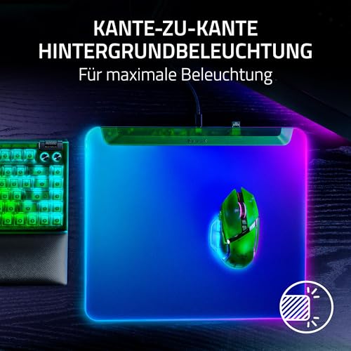 Razer Firefly V2 Pro Phantom Green Edition - Voll beleuchtete Gaming-Mausmatte mit Chroma RGB (USB 2.0-Hub, mikrotexturierte Oberfläche, rutschfeste Unterlage) Phantom Green Bild 4