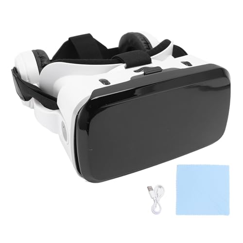 VR Headset für 5,5 Bis 7,2 Zoll Telefon, Virtual Reality 3D -Brille VR -Brille in Bluetooth -Kopfhörern mit Blauen Lichtblockierungslinsen für Mobilfunkfilme Bild 7