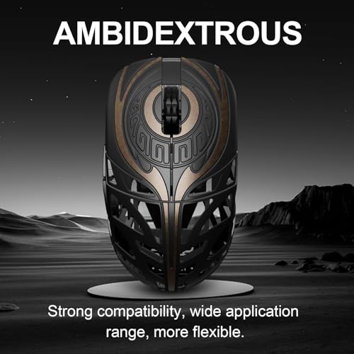 WLMOUSE Strider Magnesium Gaming-Maus, 45 g, superleichte Magnesium-Legierung, kabellose Gaming-Maus, 125–8000 Hz (einstellbar), kabellose Polling-Rate, PAW 3950 HS-Sensor, für PC/Laptop/Mac (Strider Bild 2