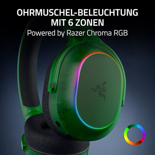 Razer Barracuda X Phantom Green Edition - Kabelloses Multi-Plattform Gaming Headset (285g, Triforce 40mm Driver, Dual Wireless HyperSpeed and Bluetooth) Phantom Green Bild 4
