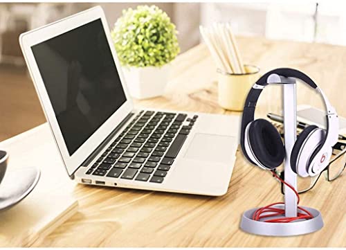 Kopfhörer Ständer Schreibtisch Zubehör Kopfhörerhalter Aluminiumlegierung Kopfhörerständer Abnehmbare Stabile Desktop-Halterung Für Gaming-Headsets Kopfhörer Gaming Headsets(White) Bild 2