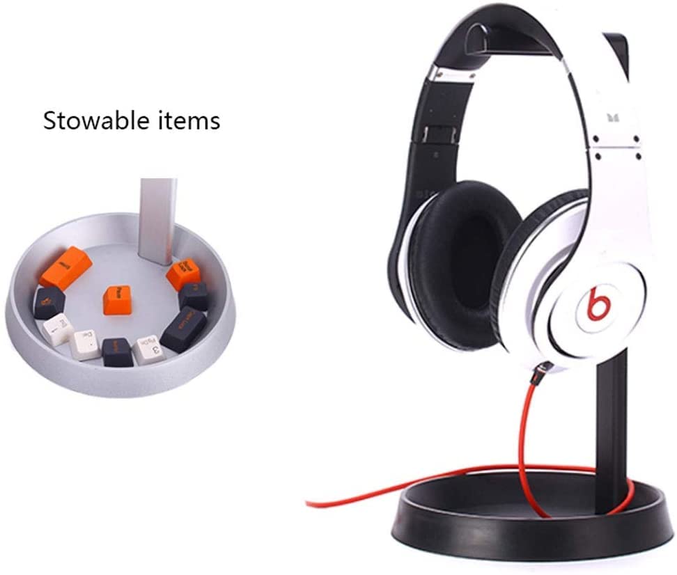 Kopfhörer Ständer Schreibtisch Zubehör Kopfhörerhalter Aluminiumlegierung Kopfhörerständer Abnehmbare Stabile Desktop-Halterung Für Gaming-Headsets Kopfhörer Gaming Headsets(White) Bild 5