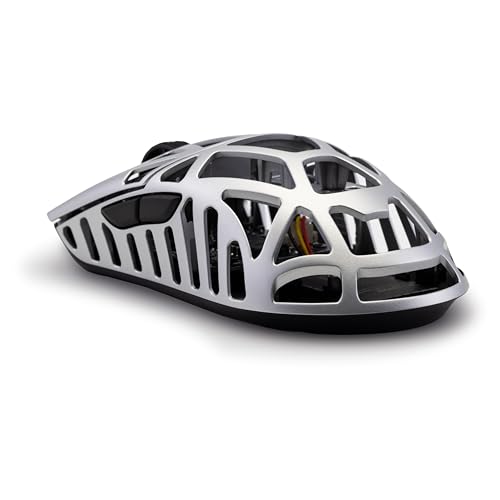 WLMOUSE Beast X Mini Pro Ultra-Light 34g Magnesium Gaming Maus, PAW3950 HS Sensor, 8K Polling Rate, 30.000 DPI, OM & TTC Switches, anpassbare Seitenteile (Silber (OM Switch-Side Slits)) Bild 6