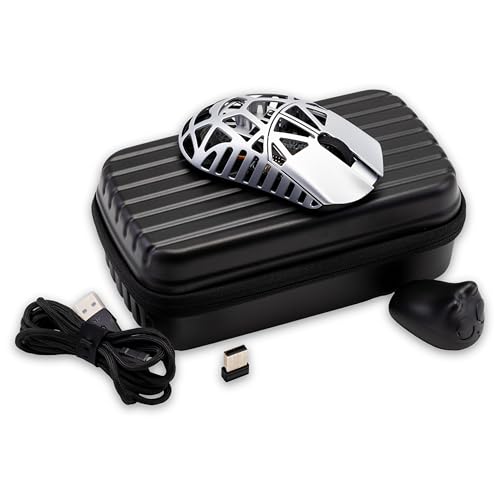 WLMOUSE Beast X Mini Pro Ultra-Light 34g Magnesium Gaming Maus, PAW3950 HS Sensor, 8K Polling Rate, 30.000 DPI, OM & TTC Switches, anpassbare Seitenteile (Silber (OM Switch-Side Slits)) Bild 7