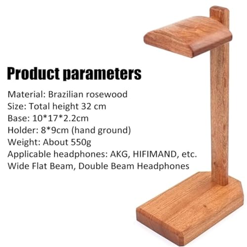 Kopfhörer Ständer Schreibtisch Zubehör Palisander-Headset-Aufhänger, Desktop-Kopfhörer-Ausstellungsregal, Headset-Aufbewahrungszubehör Gaming Headsets Bild 2