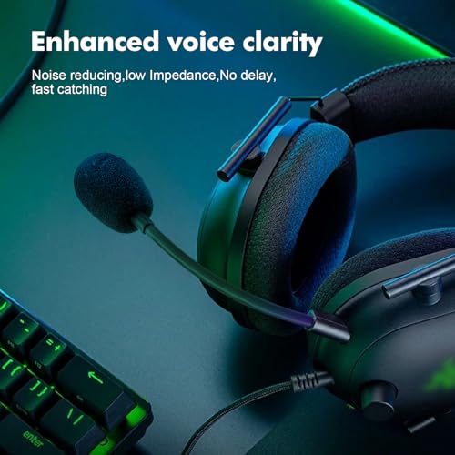 Mikrofonersatz passend für Razer BlackShark V2 Pro 2023 kabellose Gaming-Headsets, Geräuschunterdrückung, 3,5-mm-Klinkenstecker, Boom BlackShark PC-Gaming-Soundmikrofon Bild 5