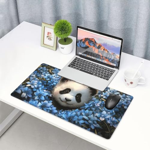 Gaming Mauspad, Mauspad XXL 1600 x 800 x 3 mm Mousepad Panda Animal Mauspad Gaming Zubehör mit Anti Rutsch Basis Mouse Pad Wasserdicht und Langlebig für Maus und Tastatur, Home Dekoration m-1182 Bild 7