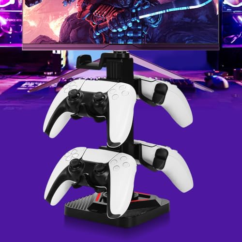 Lyeaa -Gaming -Kopfhörer stehen mit RGB -Beleuchtung und USB -Anschlüssen for universelle Controller Bild 3