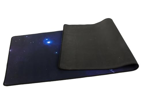 Gaming-Mauspad, 800 x 300 mm, rutschfest, wasserdicht, verstärkte Kanten, Gamingzubehör für Maus, Tastatur, Computer, Schreibtisch (Blau, XXL) Bild 4