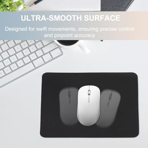 1 Stück Mauspad Mouse Pad mit Anti-Rutsch Gaming Mousepad Mous Pad, Mausped für PC mit glatter Oberfläche für Computer und Laptops Mauspad aus Leder, Maus Pad für alle Maustypen, 26 x 21 cm, Rosa Bild 4