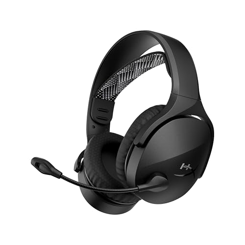 HyperX Cloud Jet – Dual Wireless Gaming Headset, 2.4GHz & Bluetooth, PC, Mac, PS5, PS4, Mobile, 40mm Treiber, 25 Stunden Akkulaufzeit, Swivel-to-Mute Mikrofon, Leichtes Design, Schwarz Bild 1
