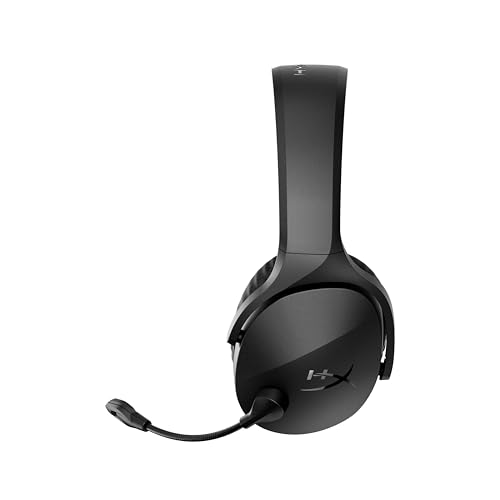HyperX Cloud Jet – Dual Wireless Gaming Headset, 2.4GHz & Bluetooth, PC, Mac, PS5, PS4, Mobile, 40mm Treiber, 25 Stunden Akkulaufzeit, Swivel-to-Mute Mikrofon, Leichtes Design, Schwarz Bild 3