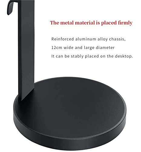 Kopfhörer Ständer Schreibtisch Zubehör Kopfhörerständer Aus Aluminiumlegierung Für Aufhängen Von Gaming-Headset-Display In-Ear-Kopfhörer Gaming Headsets(Black) Bild 3