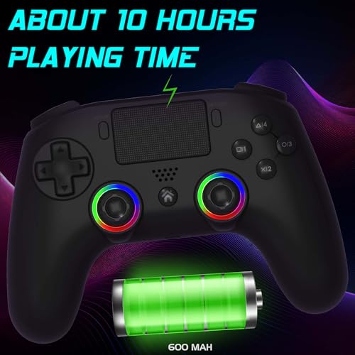 SUBSONIC - Kabelloser Controller für PS5 mit Programmierbaren Paddles und LEDs, Vibrations- und Touch-Funktion - PS5 Controller Schwarz Bild 4