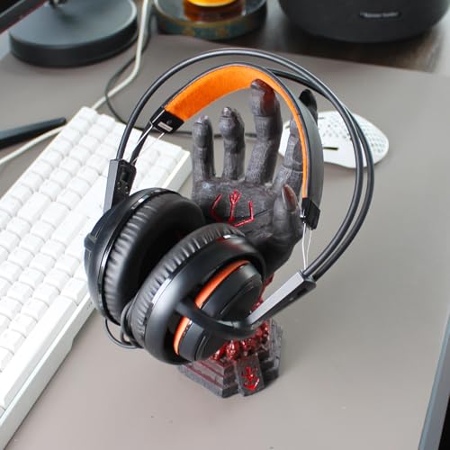 Gaming Kopfhörerständer und Controller Ständer – Cyberpunk Roboterhand Halter für Headset, PS5 Xbox Controller – Gamer Schreibtisch Dekoration Bild 4