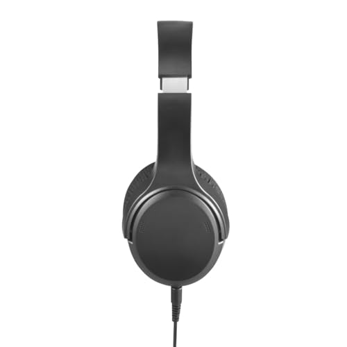 Hama TV Kopfhörer mit Kabel 6 m (verstellbarer Over-Ear Kopfhörer für Fernseher, Kopfhörer mit Lautstärkeregelung separat links/rechts, ideal für Senioren und Hörgeschädigte, 3,5 mm + 6,35 mm) schwarz Bild 2