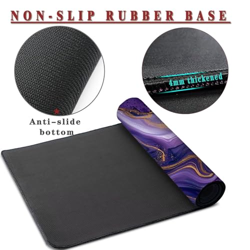 Mauspad XXL 1400x800x4mm Wasserdicht Schreibtischunterlage rutschfeste Speed Gaming Mousepad Zusammenfassung (12) Groß Desk Mouse Mat Maus Pad, Schreibtisch Unterlage Deko für PC, Laptop, Home Office Bild 3