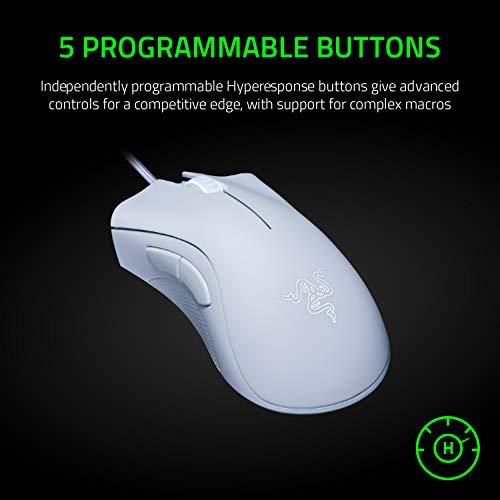 Razer DeathAdder RZ0103850200 Essential Maus, Weiß Bild 4
