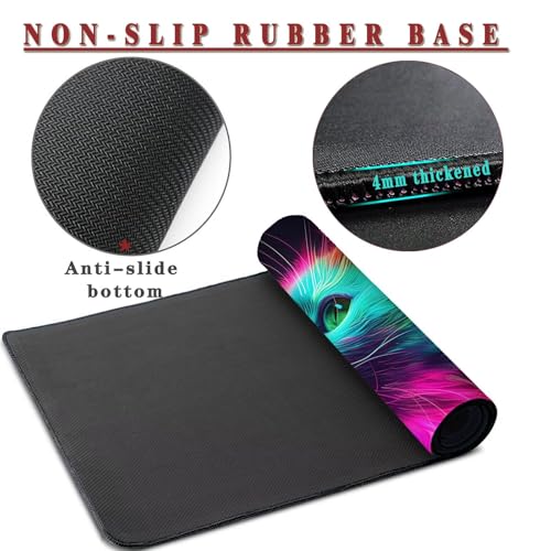 Mauspad XXL 1400x800x4mm Wasserdicht Schreibtischunterlage rutschfeste Speed Gaming Mousepad Tier (11) Groß Desk Mouse Mat Maus Pad, Schreibtisch Unterlage Deko für PC, MacBook, Laptop, Home Office Bild 3