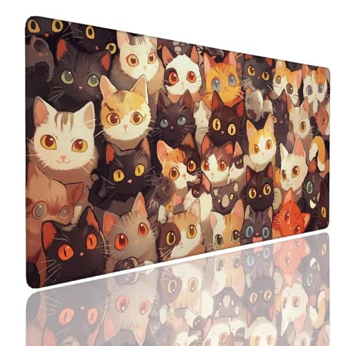 Mauspad XXL 1400x800x4mm Wasserdicht Schreibtischunterlage rutschfeste Speed Gaming Mousepad Tier (3) Groß Desk Mouse Mat Maus Pad, Schreibtisch Unterlage Deko für PC, MacBook, Laptop, Home Office Bild 1