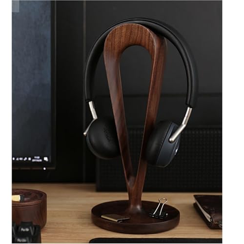 Kopfhörer Ständer Schreibtisch Zubehör Kopfhörerständer, Kreativer Ständer, Handgefertigter Holzständer for Gaming-Display-Rack Gaming Headsets(Natural 1) Bild 2