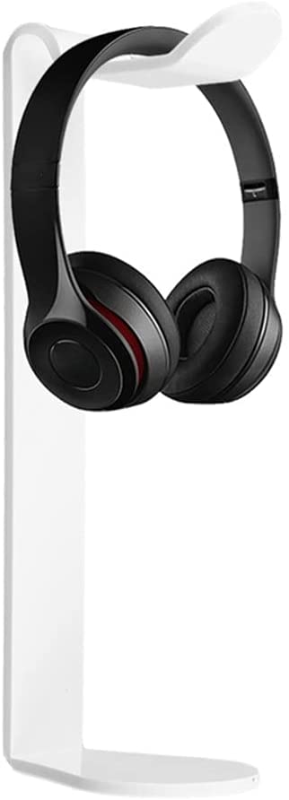Kopfhörer Ständer Schreibtisch Zubehör Acryl-Kopfhörer-Kopfhörer-Aufhänger-Halter Kopfhörer-Schreibtisch-Ausstellungsstand-Mode-Anzeige Für Kopfhörer Gaming Headsets(White) Bild 5