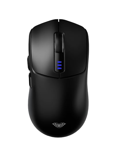 AULA SC580 Gaming Maus Kabellos,2.4GHz/USB-C/BT Wireless Gaming Mouse,12000DPI,6 Programmierbare Tasten,Kabellose Maus für PC/MAC Gamer (Schwarz) Bild 1