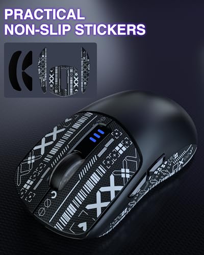 AULA SC580 Gaming Maus Kabellos,2.4GHz/USB-C/BT Wireless Gaming Mouse,12000DPI,6 Programmierbare Tasten,Kabellose Maus für PC/MAC Gamer (Schwarz) Bild 6
