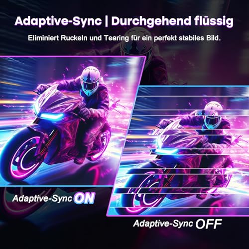 Amzfast 34 Zoll Curved Gaming Monitor, 3440x1440 UWQHD, 240Hz, 21:9 VA Panel, 1500R, 1ms MPRT, Adaptive Sync, HDR, DCI-P3 98%, sRGB 130%, Pip/PBP, HDMI2.1 & DP1.4, VESA 75x75mm, AMZG34C5Q Pro Bild 4
