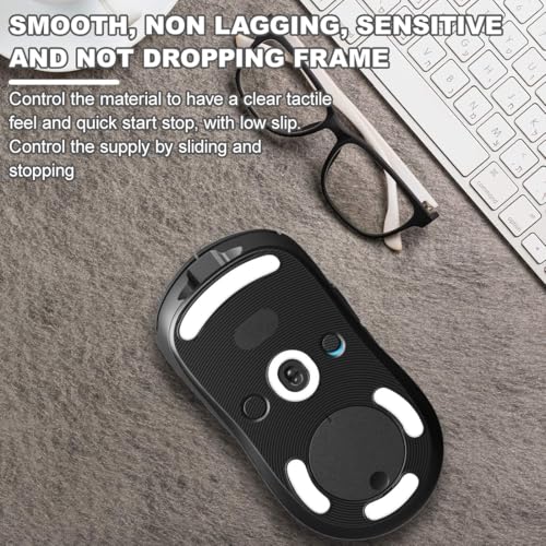 Mouse Feet Sticker, 1 Satz, Mausfüße passgenau, Ultra Schnell, Abgerundet, Niedrige Reibung, Hochwertig, Langlebig - Ersatz-Mausfüße, Gaming Maus Upgrade Zubehör, Weiß Bild 2