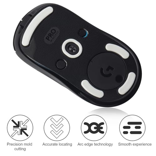 Mouse Feet Sticker, 1 Satz, Mausfüße passgenau, Ultra Schnell, Abgerundet, Niedrige Reibung, Hochwertig, Langlebig - Ersatz-Mausfüße, Gaming Maus Upgrade Zubehör, Weiß Bild 3