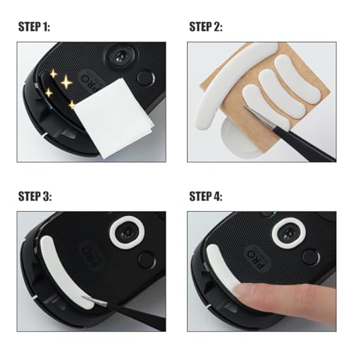 Mouse Feet Sticker, 1 Satz, Mausfüße passgenau, Ultra Schnell, Abgerundet, Niedrige Reibung, Hochwertig, Langlebig - Ersatz-Mausfüße, Gaming Maus Upgrade Zubehör, Weiß Bild 4