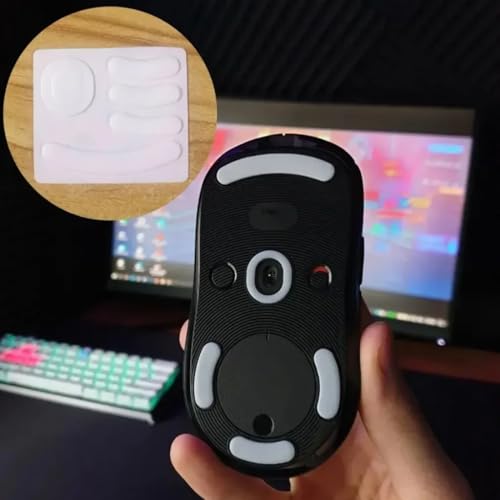 Mouse Feet Sticker, 1 Satz, Mausfüße passgenau, Ultra Schnell, Abgerundet, Niedrige Reibung, Hochwertig, Langlebig - Ersatz-Mausfüße, Gaming Maus Upgrade Zubehör, Weiß Bild 6