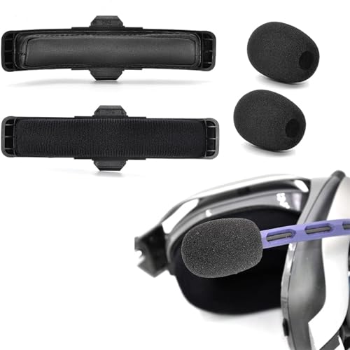 Ohrpolster Earpads Mod Kit für Logitech G Astro A50 Gen 4,A50 Gen 5,A50 X kabelloses Gaming-Headset,Ersatz-Ohrpolster,Stirnbänder,Mikrofonschaum für Astro A50 Gen 4/Gen 5/A50X(Proteinleder) Bild 6