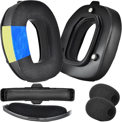 Ohrpolster Mod Kit für Logitech G Astro A50 Gen 4,A50 Gen 5,A50 X kabelloses Gaming-Headset,Kühlgel Ersatz-Ohrpolster,Stirnbänder,Mikrofonschaum für Astro A50 Gen 4/Gen 5/A50X(Kühlgel) Bild 1
