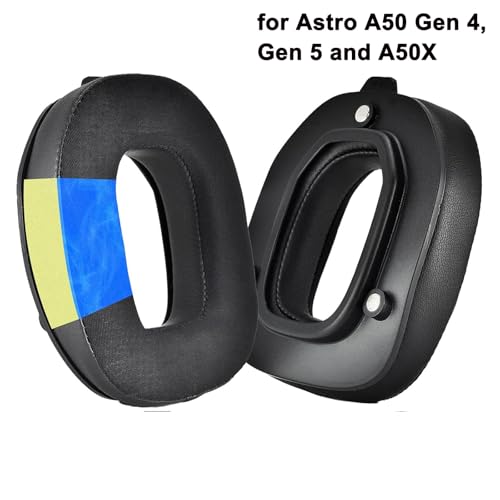 Ohrpolster Mod Kit für Logitech G Astro A50 Gen 4,A50 Gen 5,A50 X kabelloses Gaming-Headset,Kühlgel Ersatz-Ohrpolster,Stirnbänder,Mikrofonschaum für Astro A50 Gen 4/Gen 5/A50X(Kühlgel) Bild 2