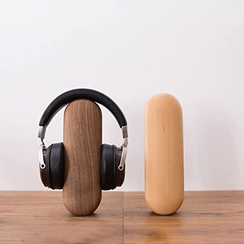 Kopfhörer Ständer Schreibtisch Zubehör Kopfhörerständer Desktop-Kopfhörerständer Tischzubehör Multifunktions-Kopfhörerständer Aus Holz Gaming Headsets(C-Walnut) Bild 2