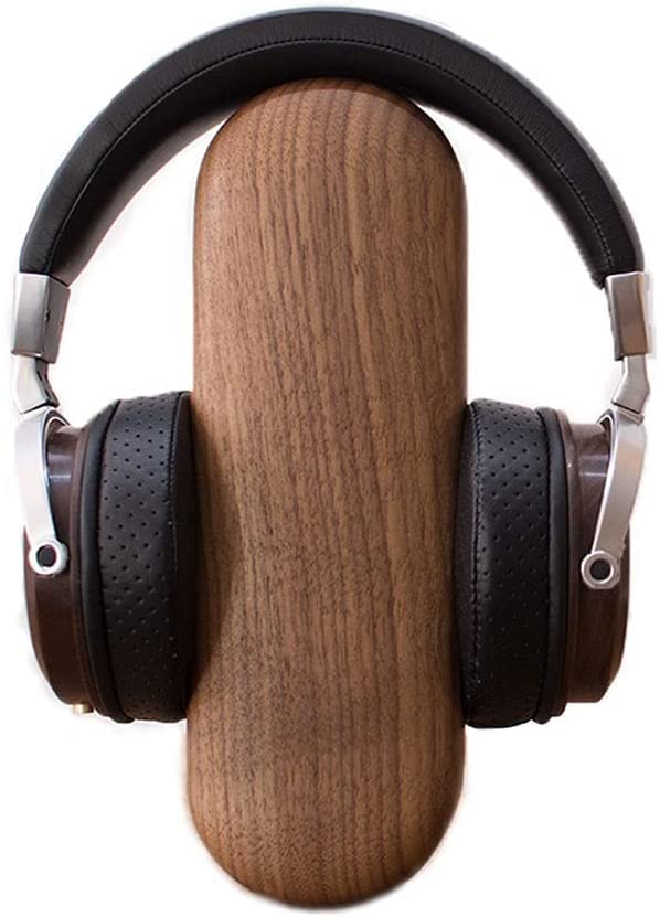 Kopfhörer Ständer Schreibtisch Zubehör Kopfhörerständer Desktop-Kopfhörerständer Tischzubehör Multifunktions-Kopfhörerständer Aus Holz Gaming Headsets(C-Walnut) Bild 6