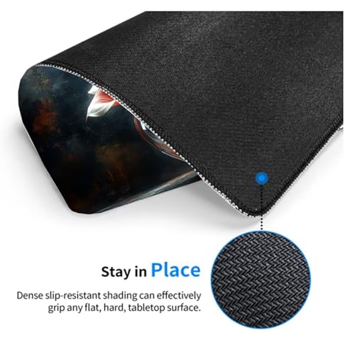 Gaming Mousepad Blume Mauspad XXL 1200X600X3MM Großes Mouse Pad Liebe Schreibtischunterlage mit Rutschfeste Gummibasis, Maus Pad Wasserdicht Anti-Rutsch Schreibtisch Zubehör Für Home Office PC, Laptop Bild 6