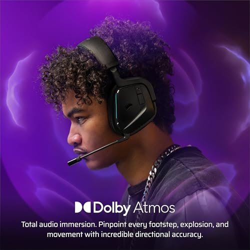 Corsair Void v2 Wireless Gaming-Headset mit Bluetooth für PC, PS5, PS4, Switch & Mobile – Dolby Atmos, 70 Stunden Akkulaufzeit, Duale Wireless, Schnelles Aufladen – Kohlenstoff Bild 3