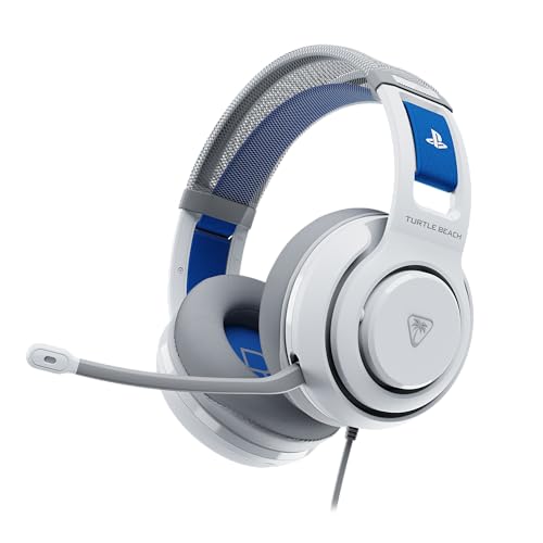 Turtle Beach Atlas 200 Wired Gaming Headset für PS5 and PS4 - offiziell lizenziert für PlayStation,Weiß Bild 1