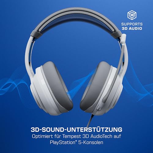 Turtle Beach Atlas 200 Wired Gaming Headset für PS5 and PS4 - offiziell lizenziert für PlayStation,Weiß Bild 4