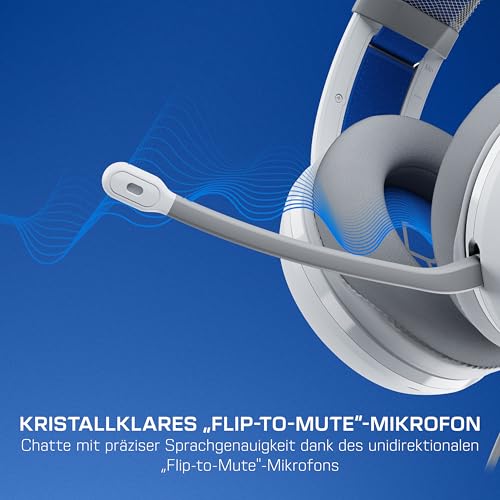 Turtle Beach Atlas 200 Wired Gaming Headset für PS5 and PS4 - offiziell lizenziert für PlayStation,Weiß Bild 6