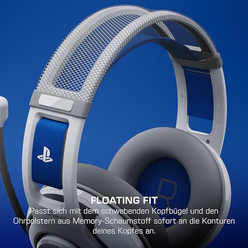 Turtle Beach Atlas 200 Wired Gaming Headset für PS5 and PS4 - offiziell lizenziert für PlayStation,Weiß Bild 7