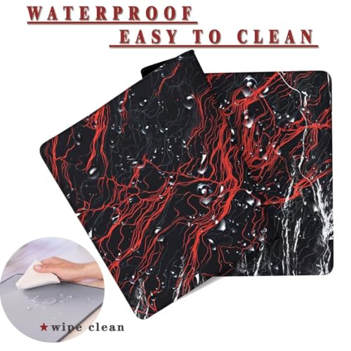 Mauspad XXL 1400x800x4mm Wasserdicht Schreibtischunterlage rutschfeste Speed Gaming Mousepad Kunst (14) Groß Desk Mouse Mat Maus Pad, Schreibtisch Unterlage Deko für PC, MacBook, Laptop, Home Office Bild 2