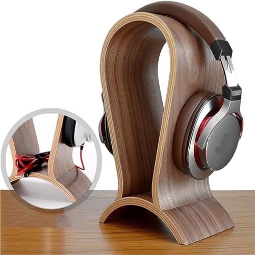 Kopfhörer Ständer Schreibtisch Zubehör Walnuss-Massivholz-Aufhänger, Headset-Display, Gaming-Kopfhörer-Display, PC-Gaming-Headset-Ständer Gaming Headsets Bild 6