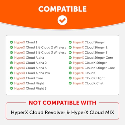 WC StealthZ Cloud – FPS-orientierte Ohrpolster für HyperX Cloud Alpha, Cloud 2, Cloud Stinger und mehr von GadgetryTech & Wicked Cushions | Black Bild 2