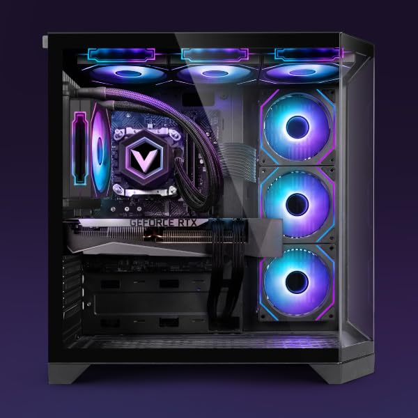 Vibox Gaming PC Set Komplett • Monitor 27 Zoll • AMD Ryzen 7 5700X 4,2 GHz • Nvidia RTX 5070 12GB • 32GB RAM • 1TB SSD • Windows 11 • WLAN • Noir Bild 2